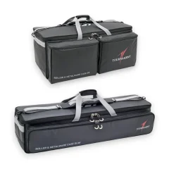 Daiwa Tournament Roller & Metal Cases showing both the 85 and Slim versions together on a white background.
