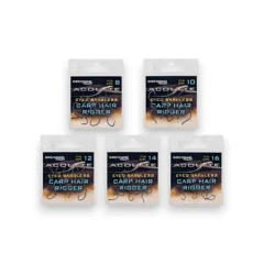 Drennan Carp Power Hair Rigger Eyed Barbless Hooks