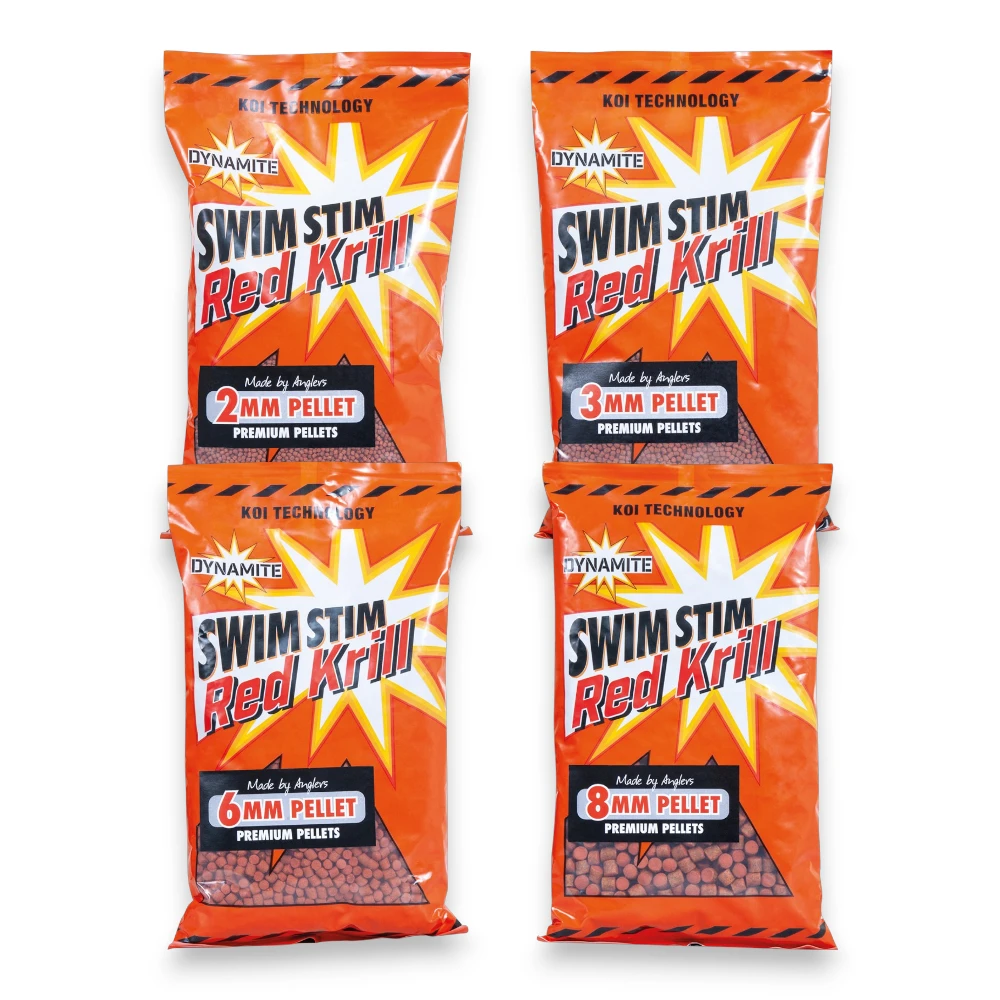 Dynamite Swim Stim Red Krill Pellets