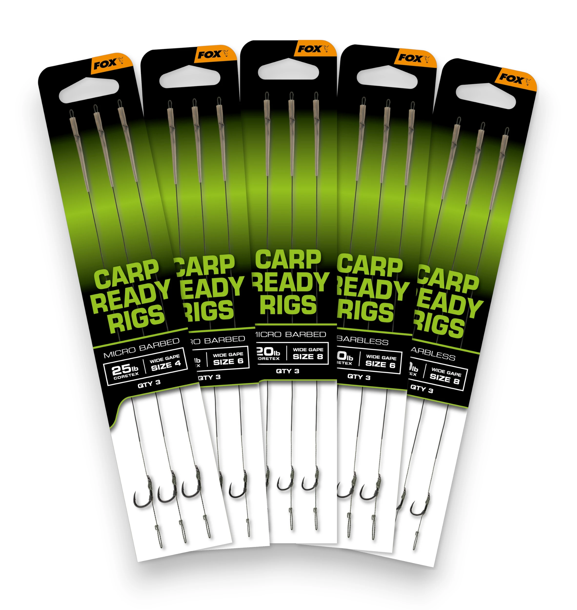 Fox Carp Ready Rigs Wide Gape