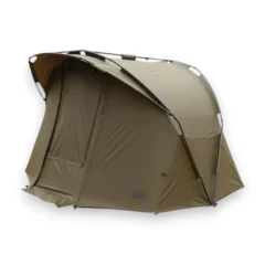 Fox EOS 1 Man Bivvy fully erected on a white background