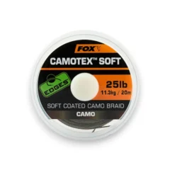 Fox Edges Camotex Soft Coated Camo Braid 20m shown on a white background.