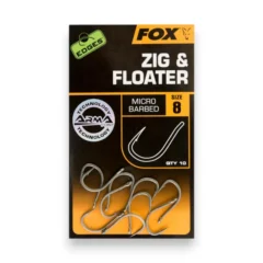 Fox Edges Zig and Floater Hooks Micro Barbed