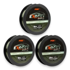 Selection of Fox Exocet Pro 1000m Line spools displayed on a white background