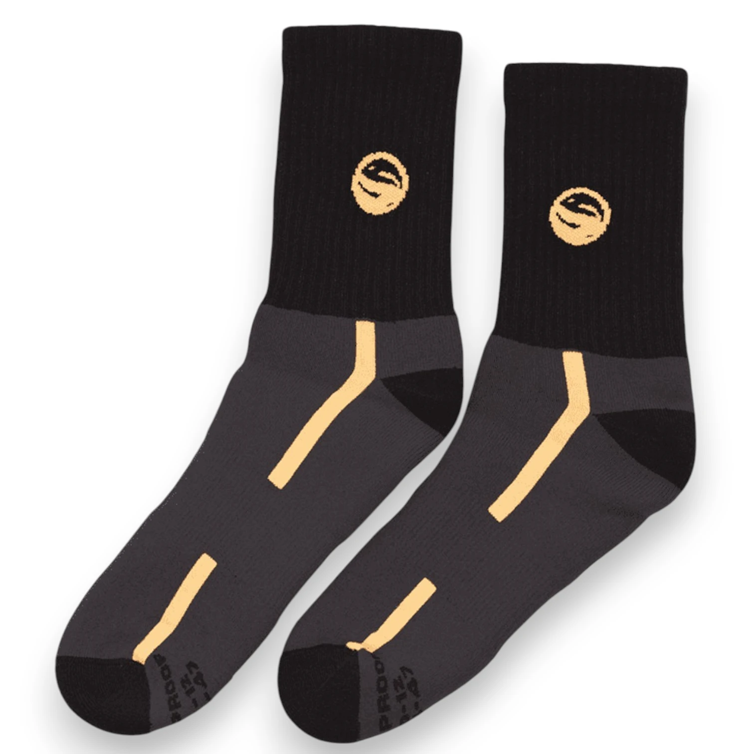 Guru Black Waterproof Socks in black with breathable waterproof construction for fishing, hiking and outdoor wear