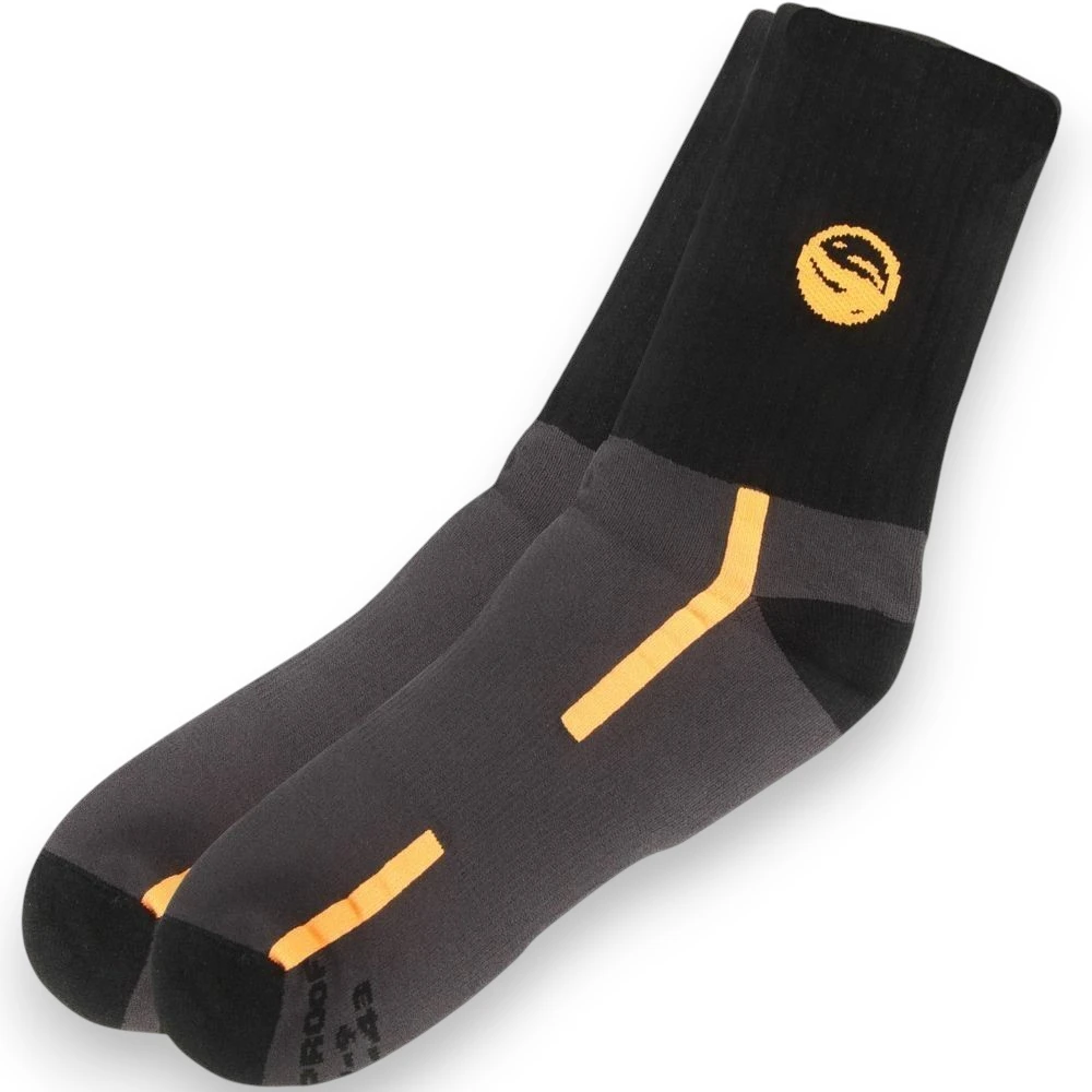 Guru Black Waterproof Socks in black with breathable waterproof construction for fishing, hiking and outdoor wear