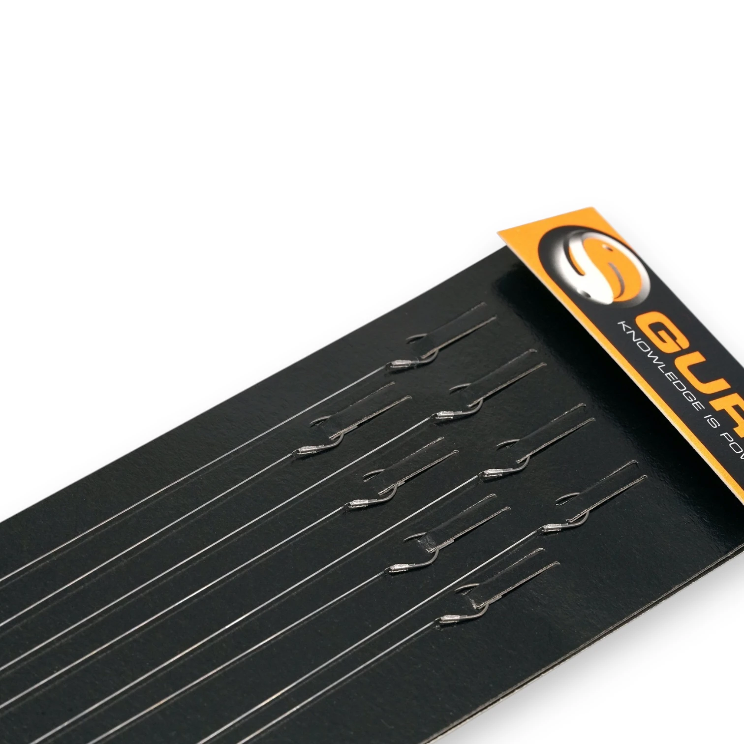 Guru F1 Pellet Barbless Pole Rigs 6" close up of packaging on white background