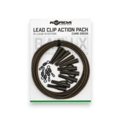 Korda Basix Lead Clip Action Pack shown in original retail packaging on a white background