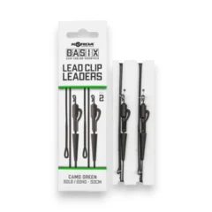 Korda Basix Lead Clip Leaders in packaging shown on a white background.