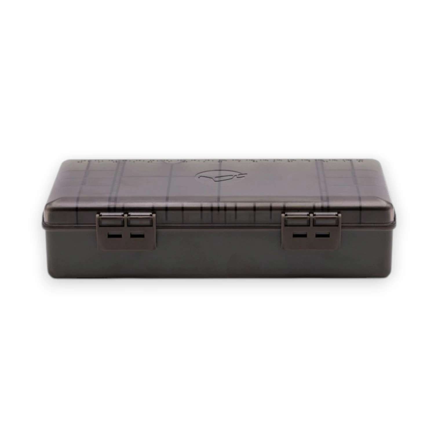 Korda Basix Tackle Box shown with lid closed on a white background