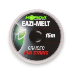 Korda Braided PVA String 15m in packaging on white background showing carp fishing PVA string spool