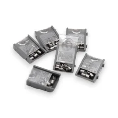 Korda DM Balancing Weights shown in their cases on a white background displaying the full range.