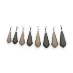 Korda Distance Casting Swivels shown as a full range of carp leads on a white background