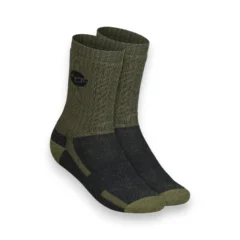 Korda Merino Wool Socks in Olive shown on a white background
