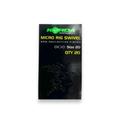 Korda Micro Rig Swivel Size 20 in packaging on white background showing carp fishing rig swivel product pack
