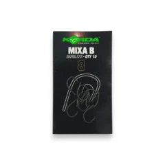 Korda Mixa Barbless Hooks in packaging on white background showing carp fishing hook product pack