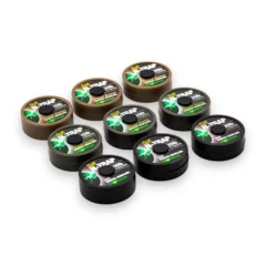 Korda N-Trap Soft Braid full range in packaging on white background showing coated braid hook link materials for carp fishing