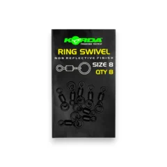 Korda Ring Swivels Size 8 in packaging shown on a white background.