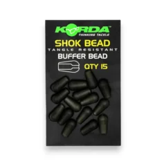 Korda Shock Beads shown in original packaging on a white background