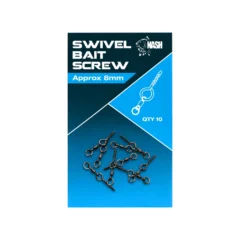 Nash Swivel Bait Screws packaging displayed with bait screws on a white background