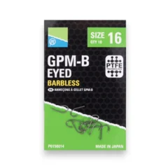 Preston GPM-B Eyed Barbless Hooks