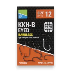 Preston KKH-B Eyed Barbless Hooks