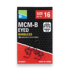 Preston MCM-B Eyed Barbless Hooks