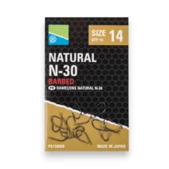 Preston Natural N-30 Barbed Hooks