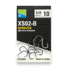 Preston XS02-B Spade End Barbless Hooks