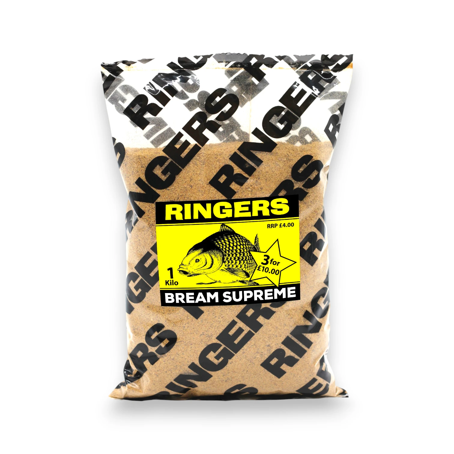 Ringers Bream Supreme 1kg coarse fishing groundbait for bream and silverfish
