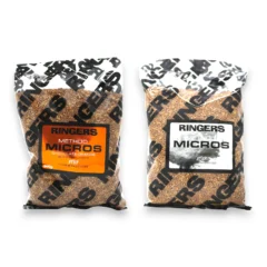 Ringers Method Micros pellet range including Chocolate Orange and Method Micros pellets on a white background