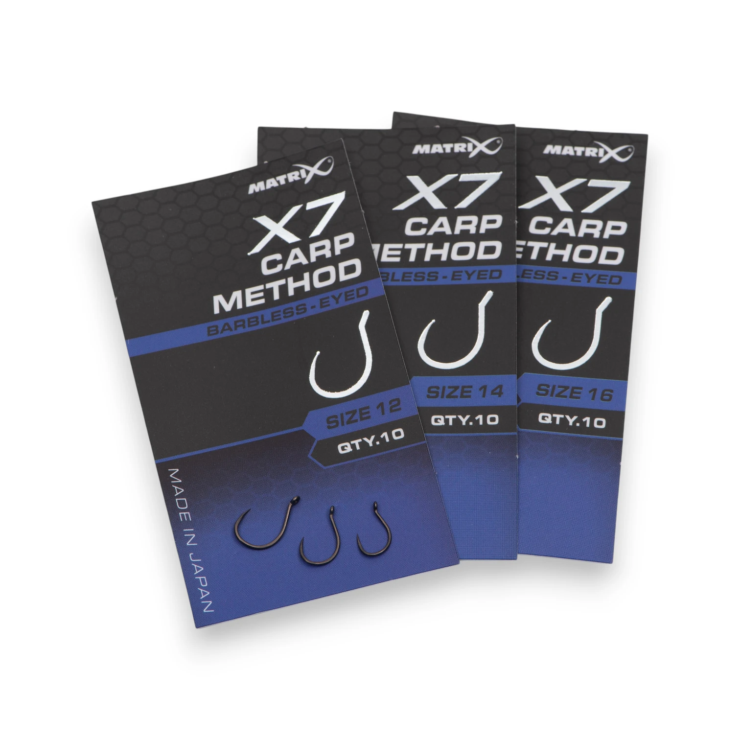 Matrix X7 Carp Method Hooks Barbless-Eyed - Image 2
