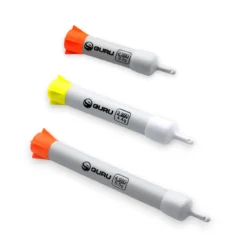 Guru Foam Waggler range showing all sizes and both colours
