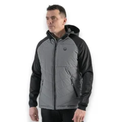 Guru Hybrid Charcoal Jacket lightweight insulated fishing jacket charcoal outdoor clothing