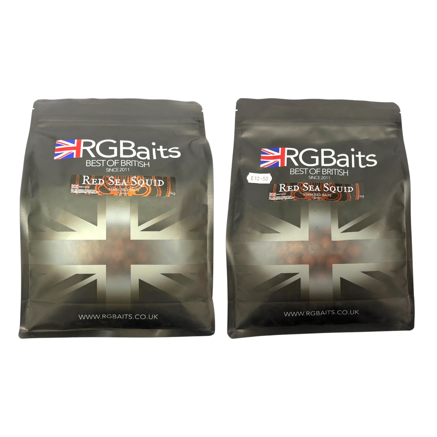 RG Baits Red Sea Squid Stabilised Baits 12mm and 15mm premium squid carp hookbaits