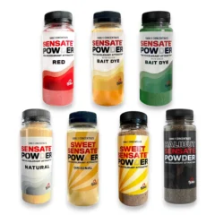 White background showing the full range of Fjuka Sensate Powder products and colour variants