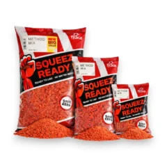 Fjuka Squeez-Ready Method Mix full range on white background showing all available bag sizes