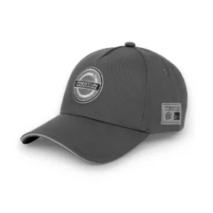 Preston Grey Granite Cap front view showing grey granite design and curved peak