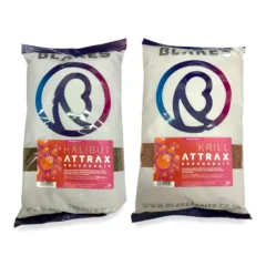 Blake Baits Attrax Groundbait available in Krill and Halibut for carp and coarse fishing