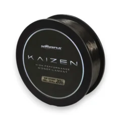 Korda Kaizen Mono Green monofilament mainline spool on a white background.