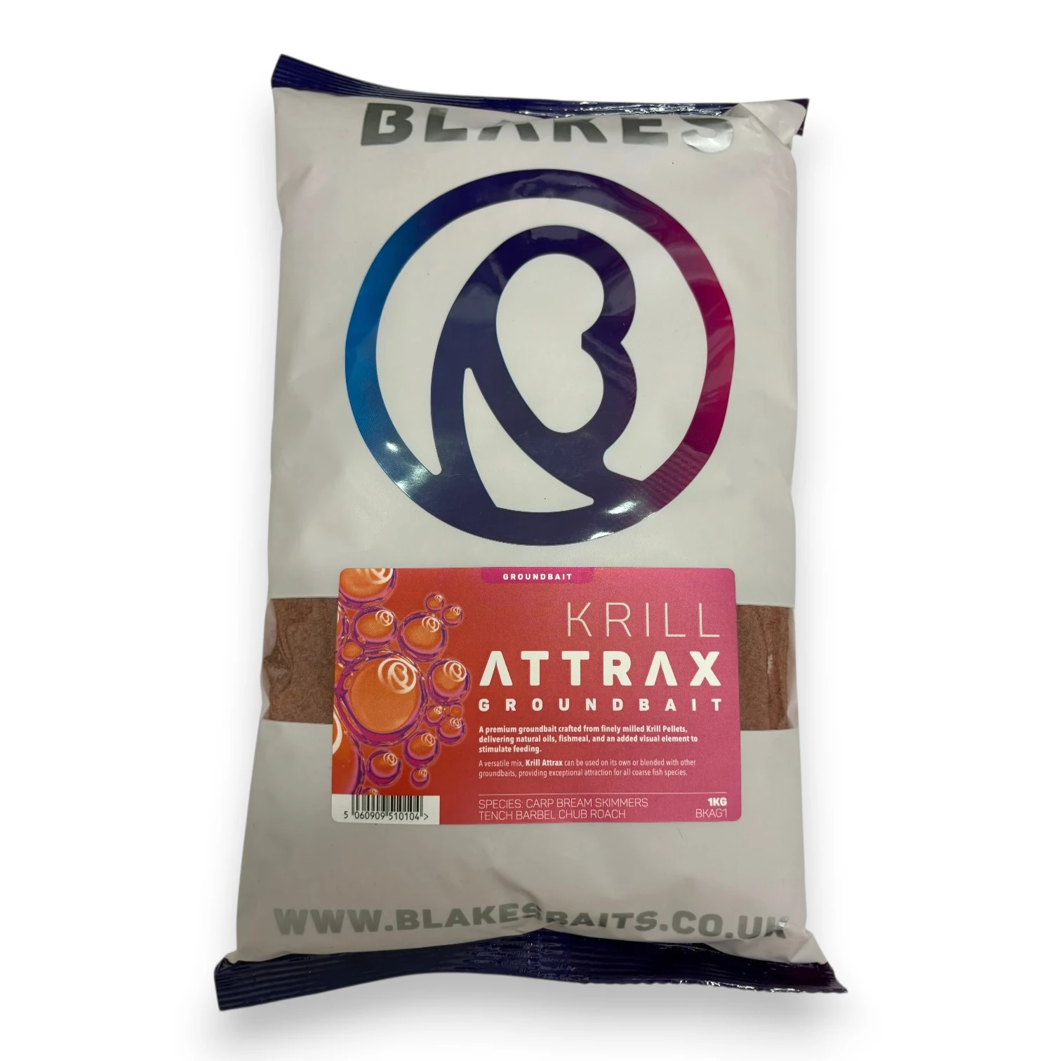 Blake Baits Krill Attrax Groundbait premium krill groundbait for carp and coarse fishing