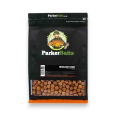 Parker Baits Flat Spot Floaters Monster Crab on white background showing floating carp bait pellets