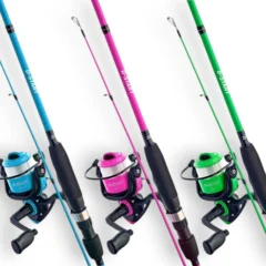 Daiwa D-Start Rod and Reel Combo shown fully assembled with reel attached and line loaded ready for fishing