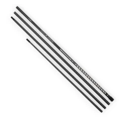 Matrix Horizon Ultra Pro Landing Net Handles full range on white background showing different handle lengths