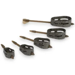 Matrix Open Alloy Feeders in multiple sizes showing open-frame alloy design for feeder fishing bait release