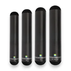 Preston Superium Section Protectors complete range displayed together with carbon construction and EVA nose cones