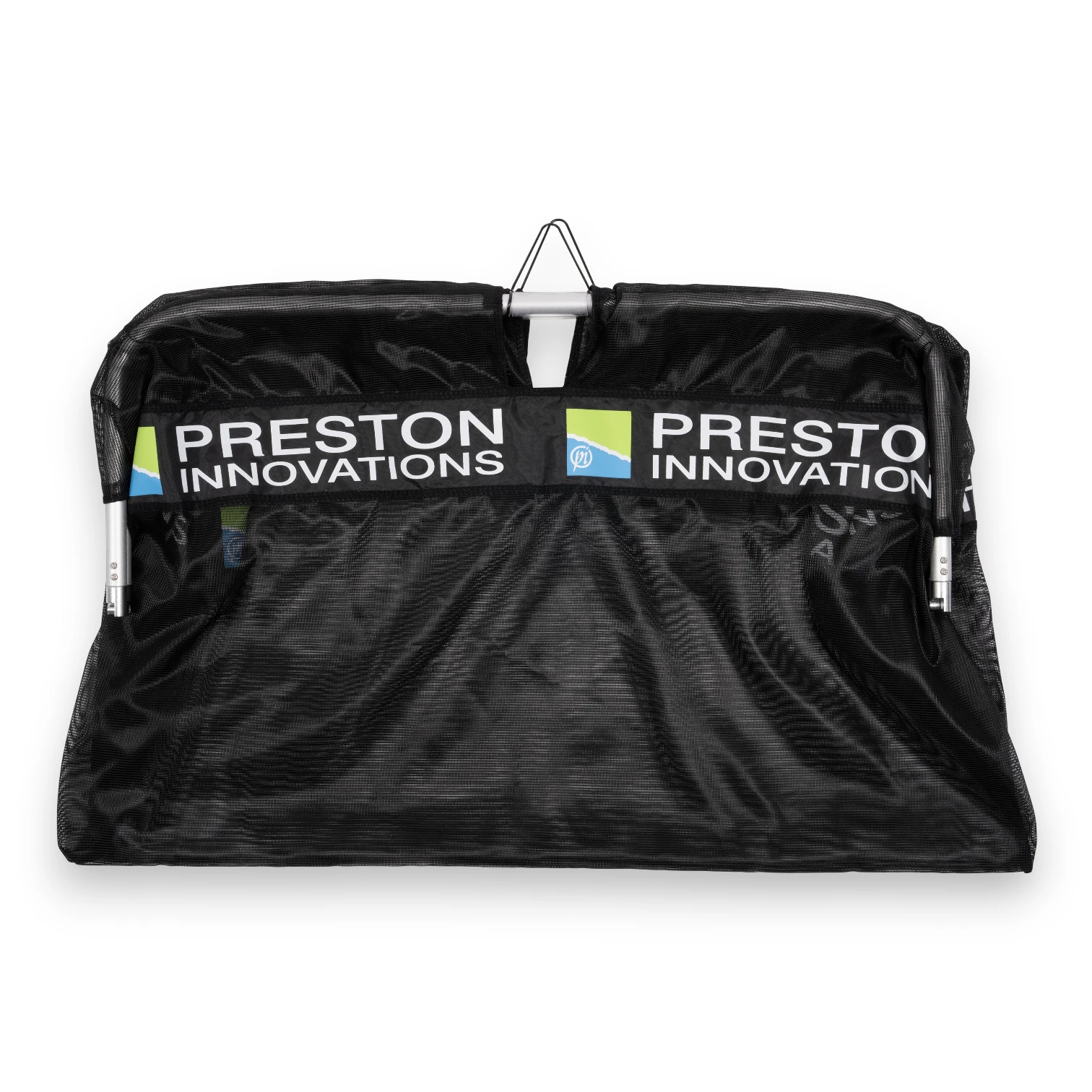 Preston Weigh Net folded for transport and storage with fish friendly mesh construction