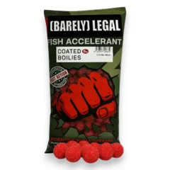 Fjuka Fish Accelerant Coated Boilies pouch shown front view with pre-coated carp boilies