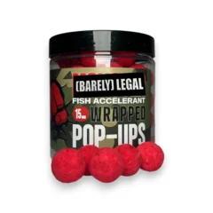 Fjuka Carp Fish Accelerant Wrapped Pop-Ups 15mm showing wrapped high-visibility carp bait
