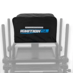 Preston Ignition SL Seat Cover shown on its own from the front with the full protective cover design visible